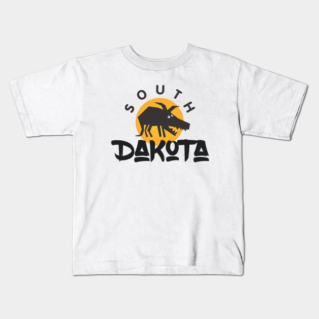 South Dakota Kids T-Shirt by Dale Preston Design